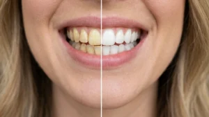 Veneer before and after
