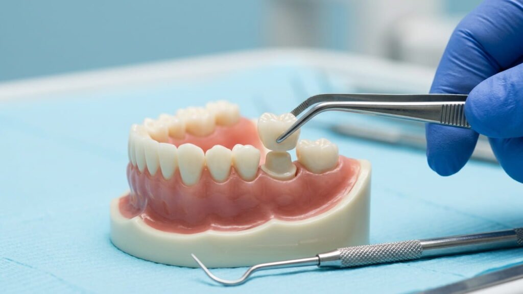 dental crown before and after